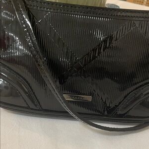 Authentic Burberry patente leather Black Mini Bag